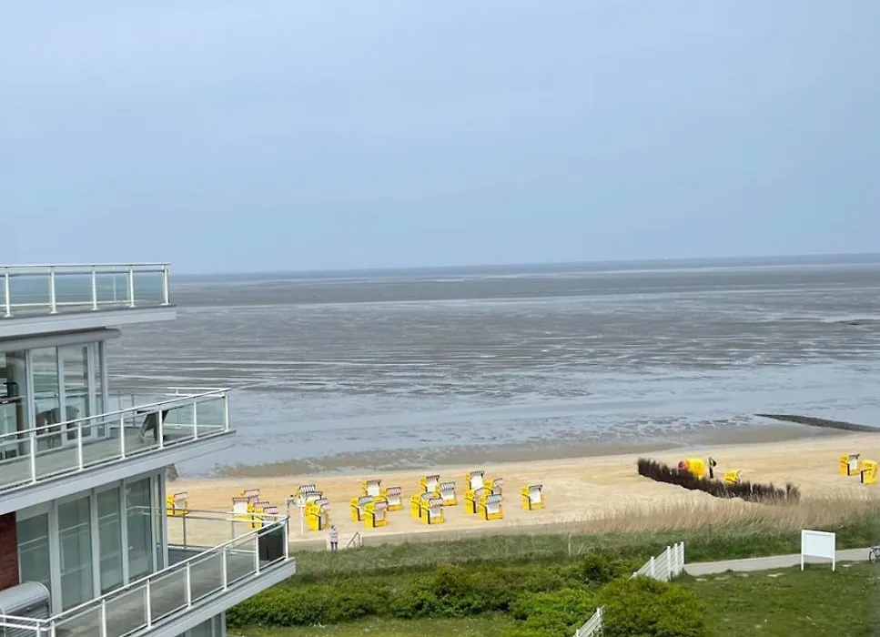 Traumhafte Ferienwohnung - direkter Meerblick - 50m zum Strand in Cuxhaven Duhnen in 1A Lage im Haus Seehütte-1
