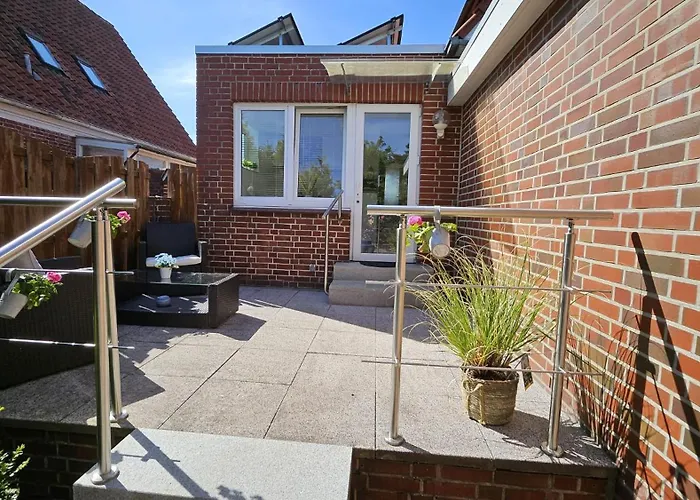 Lust auf Meer - Appartement Ferienwohnung Terrasse kleine Hunde willkommen Nähe Nordsee