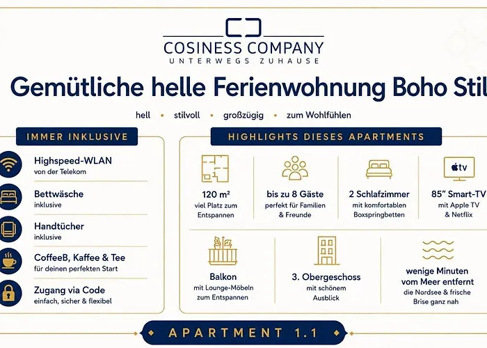 Gemütliche helle Ferienwohnung im angesagten Boho Stil #Cosiness Company